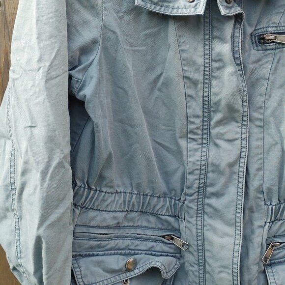 GAP Anorak Jacket Full Zip Cargo Pockets Fall Jacket Women's Size Large - Picture 5 of 7